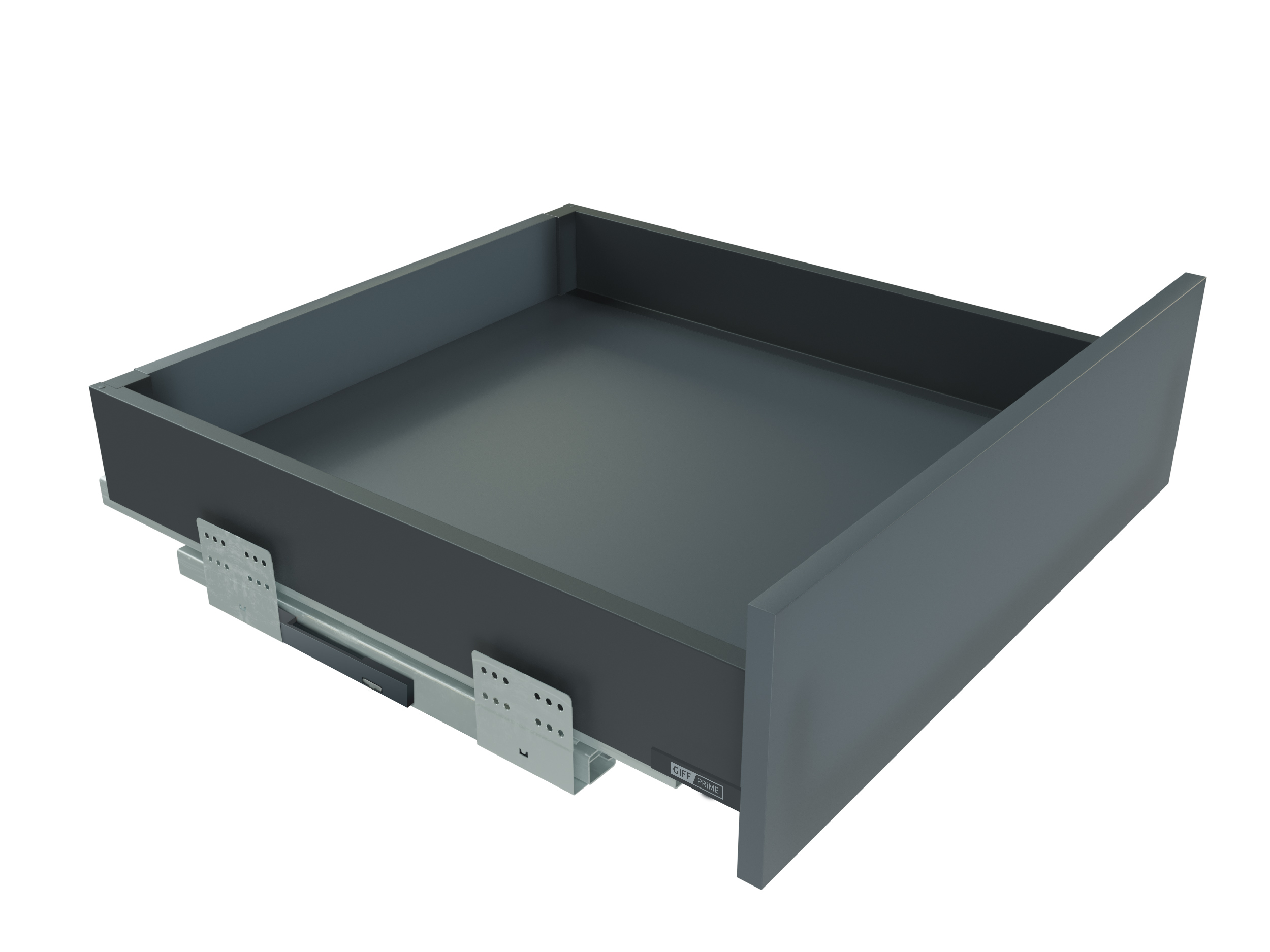 Výsuvný box s push-back GIFF PRIME FlatBox L=500 H=84 grafit