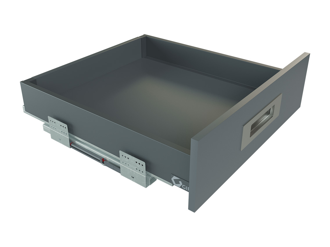 Výsuvný box GIFF PRIME FlatBox L=500 H=84 grafit